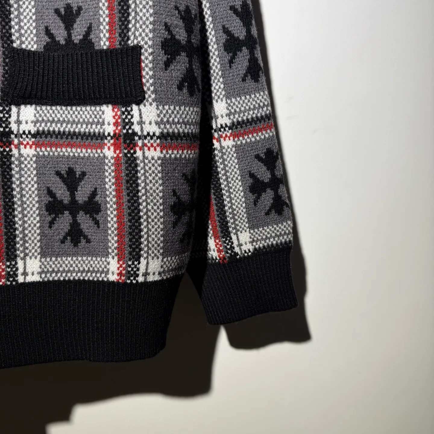 P340 Chrome Hearts new jacquard sweater cardigan Size: S M L